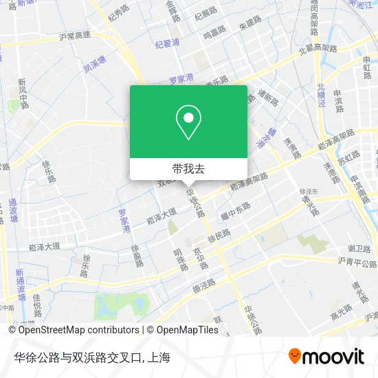 华徐公路与双浜路交叉口地图