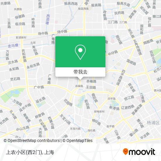 上农小区(西2门)地图