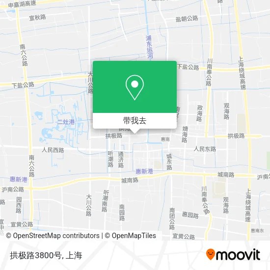 拱极路3800号地图