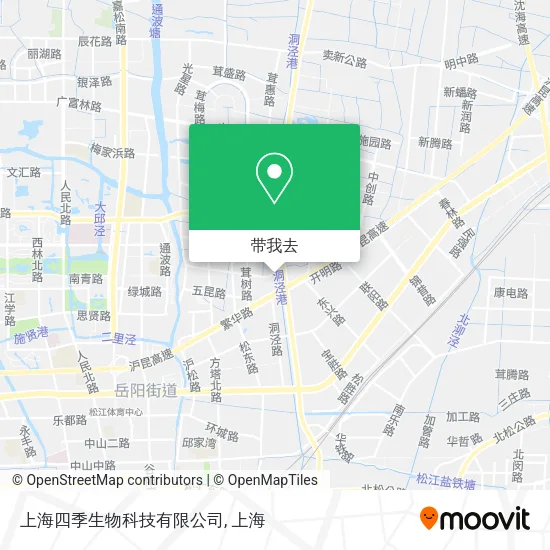 上海四季生物科技有限公司地图