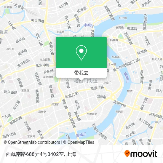 西藏南路688弄4号3402室地图