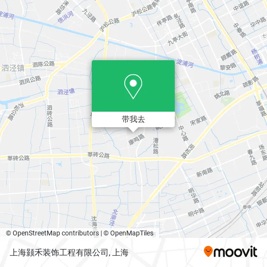 上海颢禾装饰工程有限公司地图
