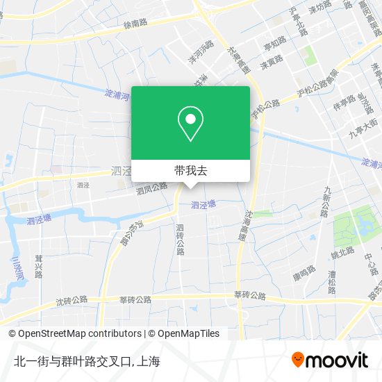 北一街与群叶路交叉口地图