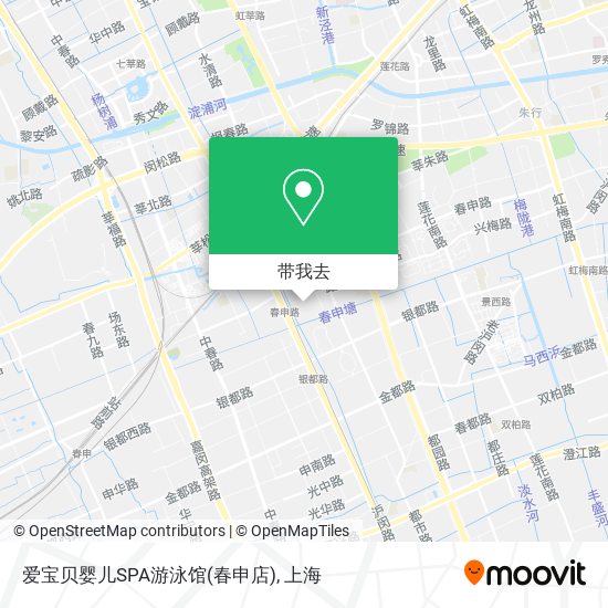 爱宝贝婴儿SPA游泳馆(春申店)地图