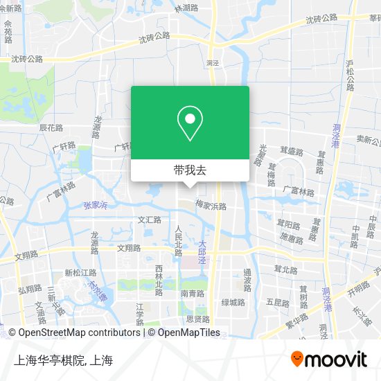 上海华亭棋院地图