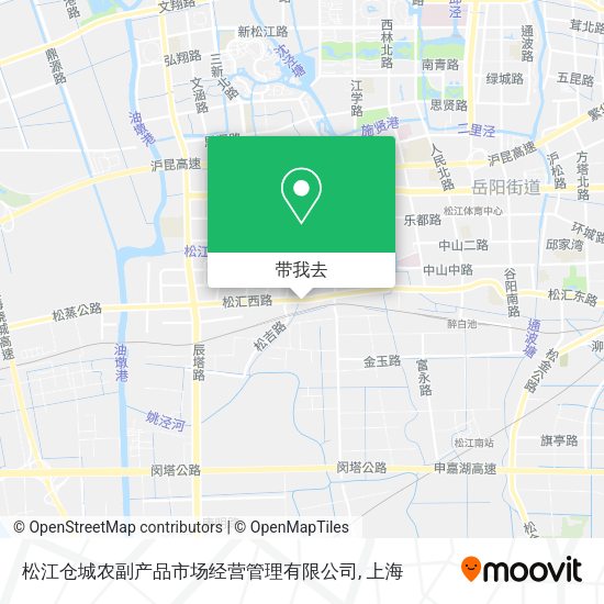 松江仓城农副产品市场经营管理有限公司地图
