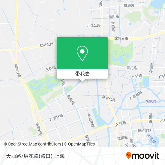 天西路/辰花路(路口)地图