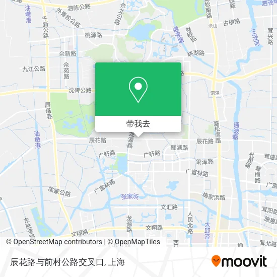 辰花路与前村公路交叉口地图