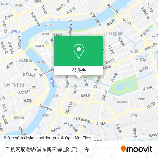 千机网配送站(浦东新区浦电路店)地图