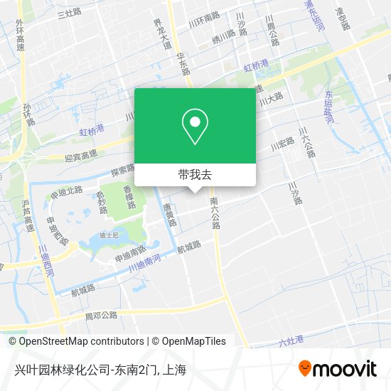 兴叶园林绿化公司-东南2门地图
