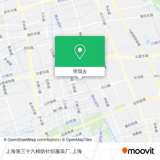 上海第三十六棉纺针织服装厂地图