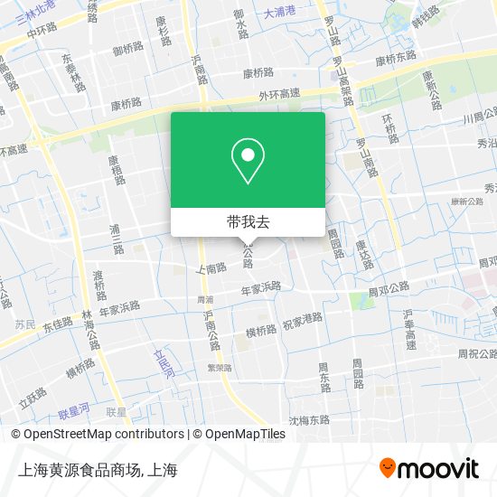 上海黄源食品商场地图