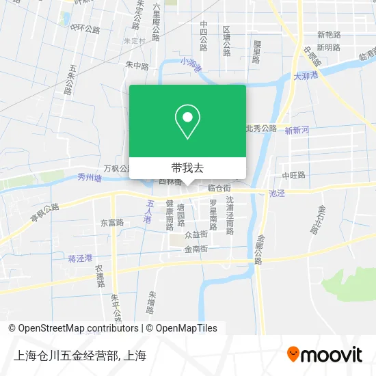 上海仓川五金经营部地图