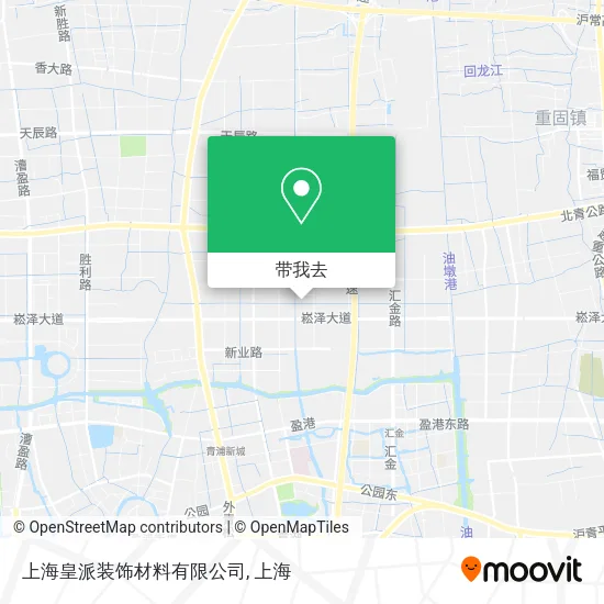 上海皇派装饰材料有限公司地图