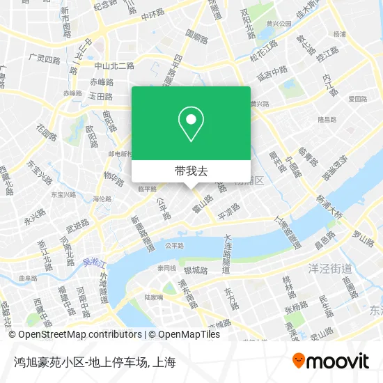 鸿旭豪苑小区-地上停车场地图