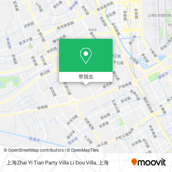 上海Zhai Yi Tian Party Villa Li Dou Villa地图