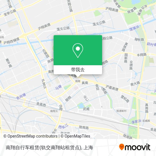 南翔自行车租赁(轨交南翔站租赁点)地图