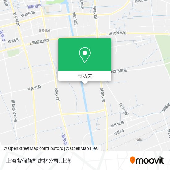 上海紫甸新型建材公司地图