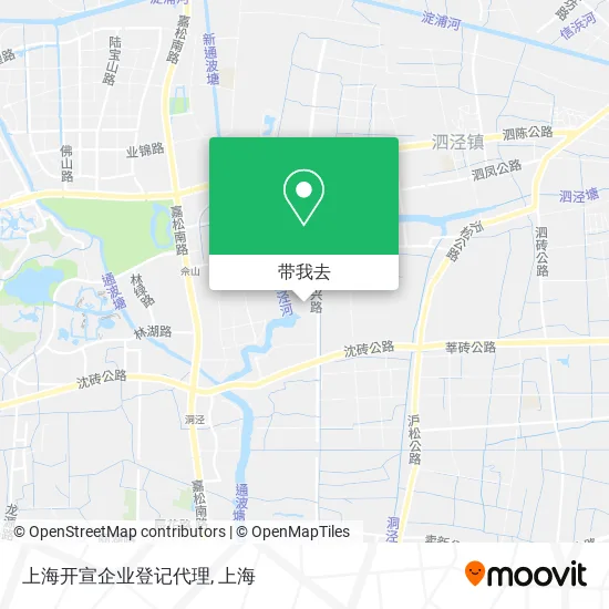 上海开宣企业登记代理地图