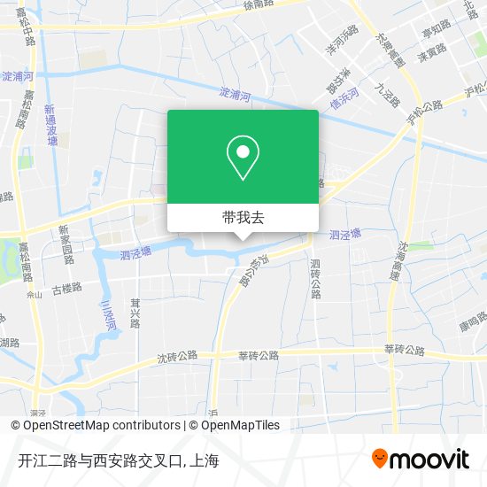 开江二路与西安路交叉口地图