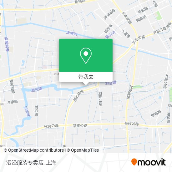 泗泾服装专卖店地图