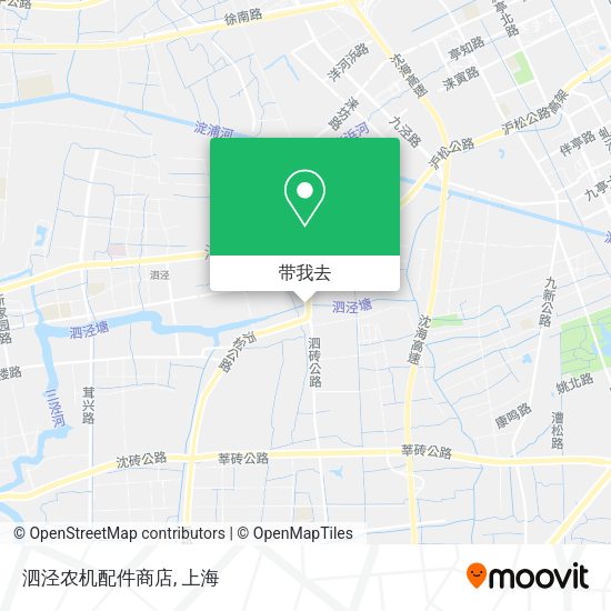 泗泾农机配件商店地图