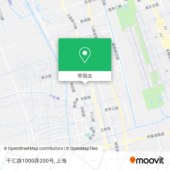 千汇路1000弄200号地图