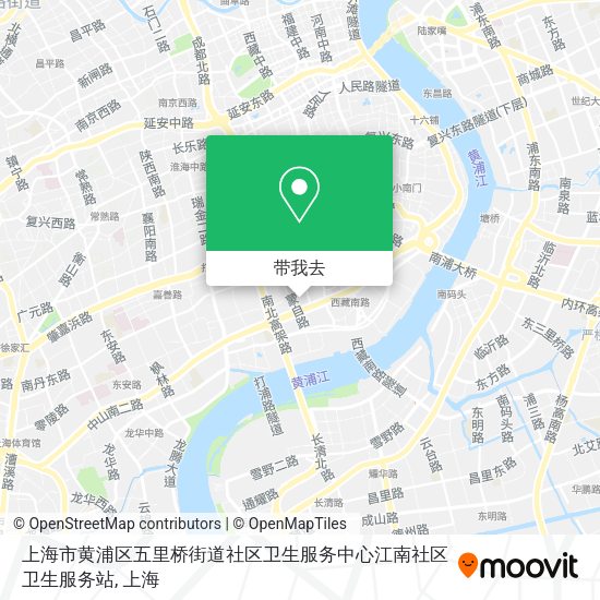 上海市黄浦区五里桥街道社区卫生服务中心江南社区卫生服务站地图
