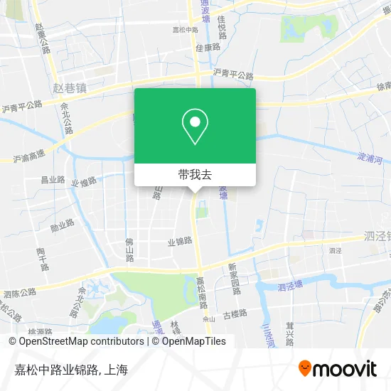 嘉松中路业锦路地图