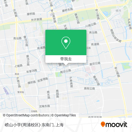 崂山小学(周浦校区)-东南门地图