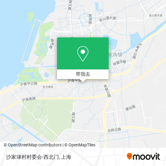 沙家埭村村委会-西北门地图