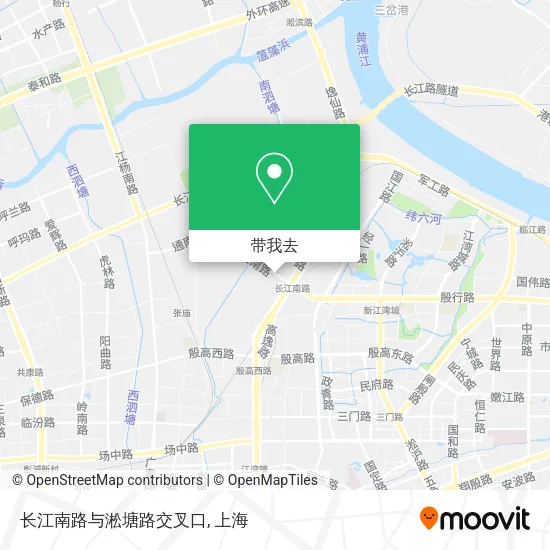 长江南路与淞塘路交叉口地图