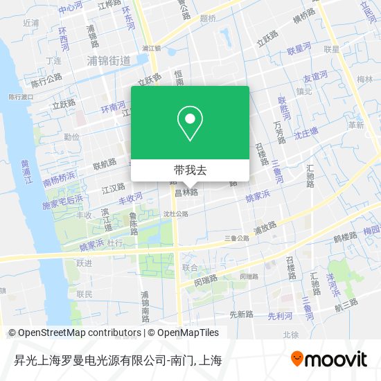 昇光上海罗曼电光源有限公司-南门地图