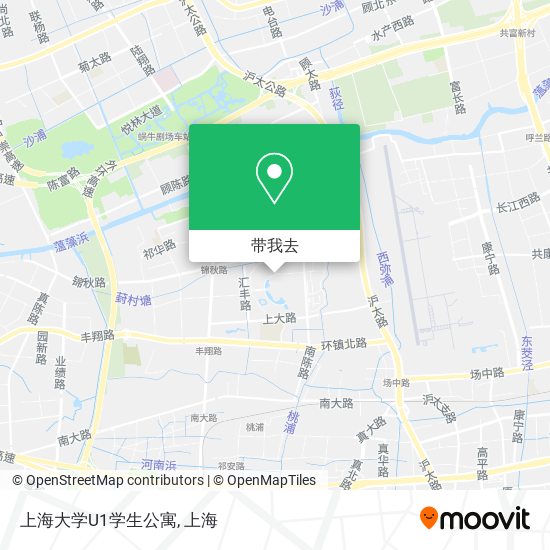 上海大学U1学生公寓地图