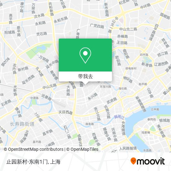 止园新村-东南1门地图