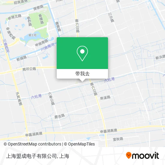 上海盟成电子有限公司地图