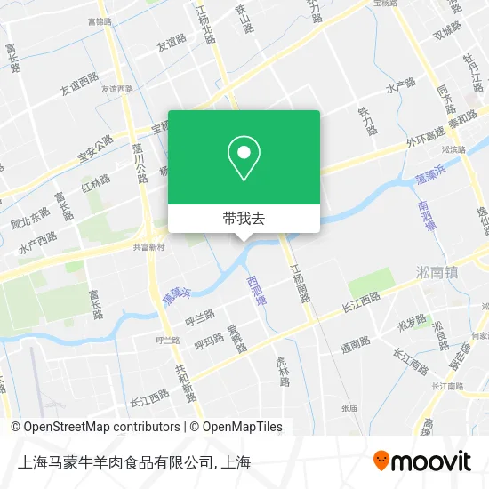 上海马蒙牛羊肉食品有限公司地图