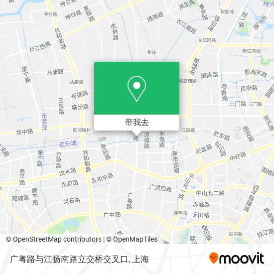 广粤路与江扬南路立交桥交叉口地图