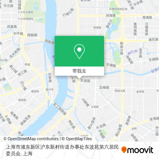 上海市浦东新区沪东新村街道办事处东波苑第六居民委员会地图