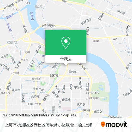 上海市杨浦区殷行社区闸殷路小区联合工会地图