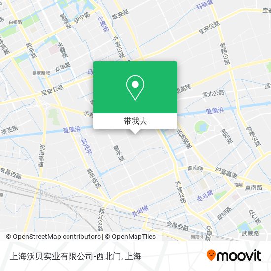 上海沃贝实业有限公司-西北门地图