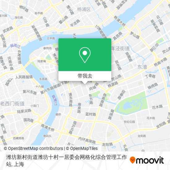 潍坊新村街道潍坊十村一居委会网格化综合管理工作站地图