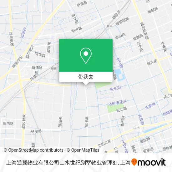 上海通翼物业有限公司山水世纪别墅物业管理处地图