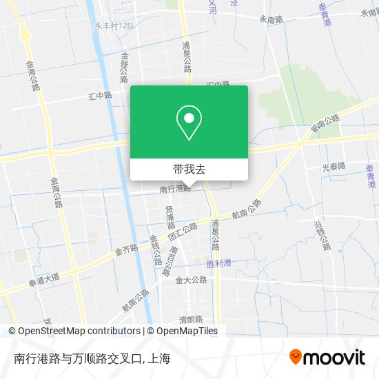 南行港路与万顺路交叉口地图