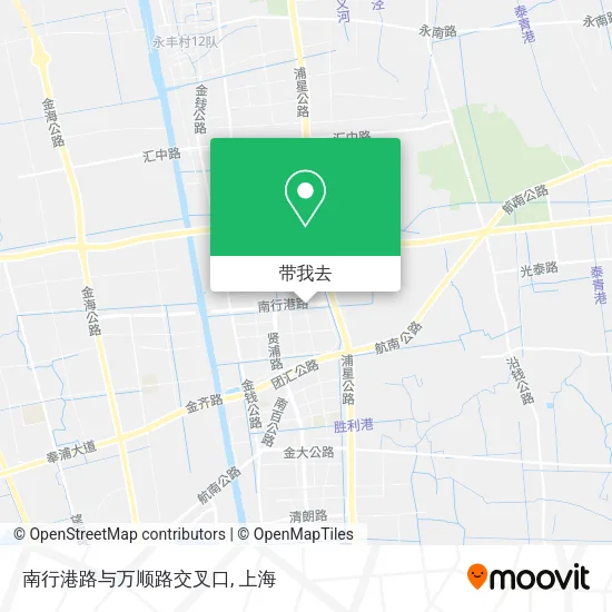 南行港路与万顺路交叉口地图