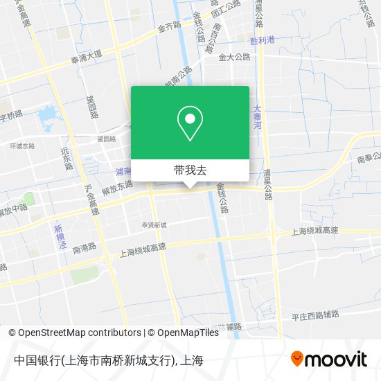 中国银行(上海市南桥新城支行)地图
