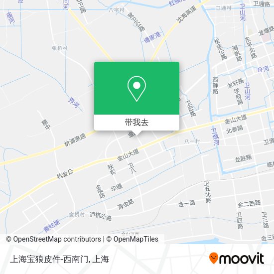 上海宝狼皮件-西南门地图