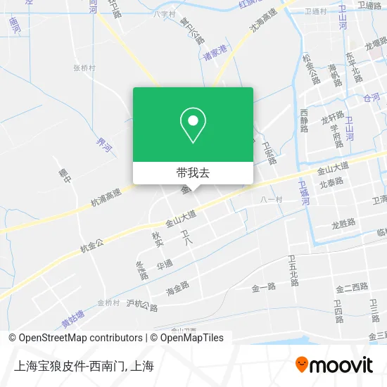 上海宝狼皮件-西南门地图