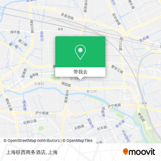 上海联西商务酒店地图