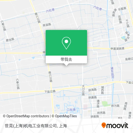 世晃(上海)机电工业有限公司地图
